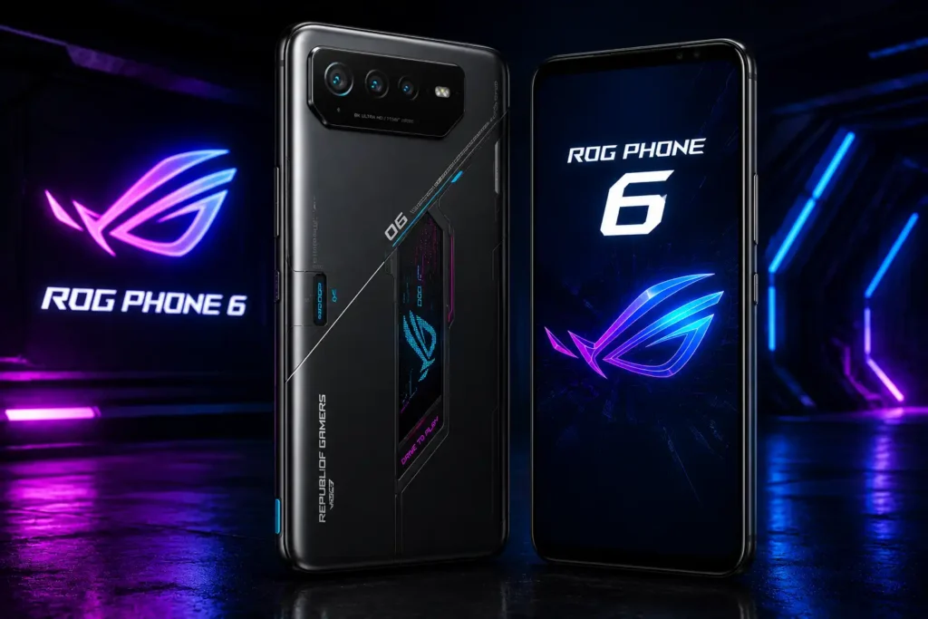 ASUS ROG Phone 6 gaming smartphone with Snapdragon 8+ Gen 1 and 165Hz display