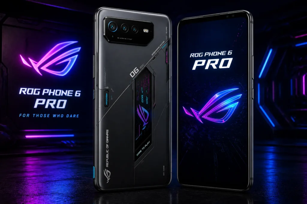 ASUS ROG Phone 6 Pro gaming smartphone with 165Hz AMOLED display and GameCool cooling