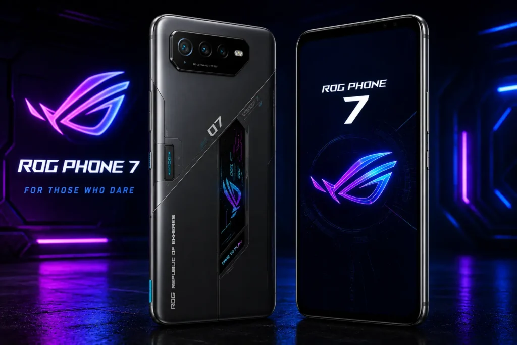 ASUS ROG Phone 7 gaming smartphone with Snapdragon 8 Gen 2 and 165Hz AMOLED display