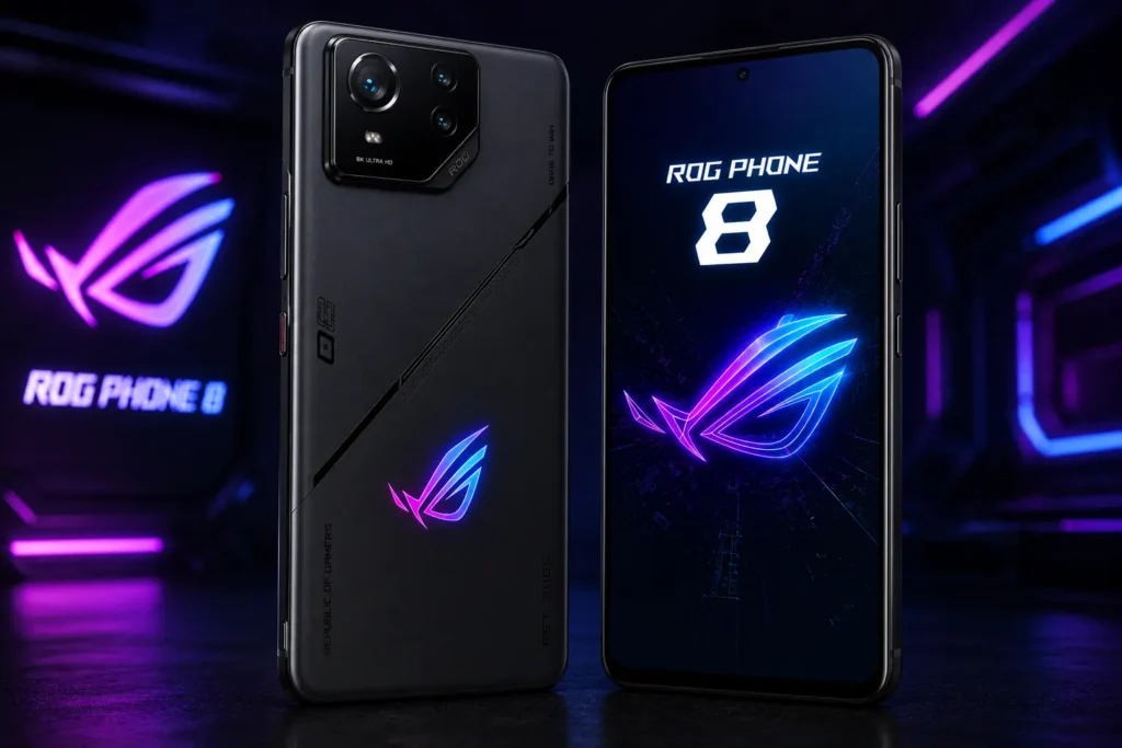 ASUS ROG Phone 8 gaming smartphone with Snapdragon 8 Gen 3 and 165Hz display