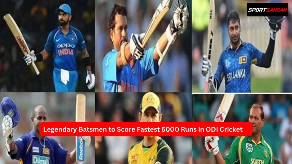 Fastest 5000 Runs in ODI Cricket