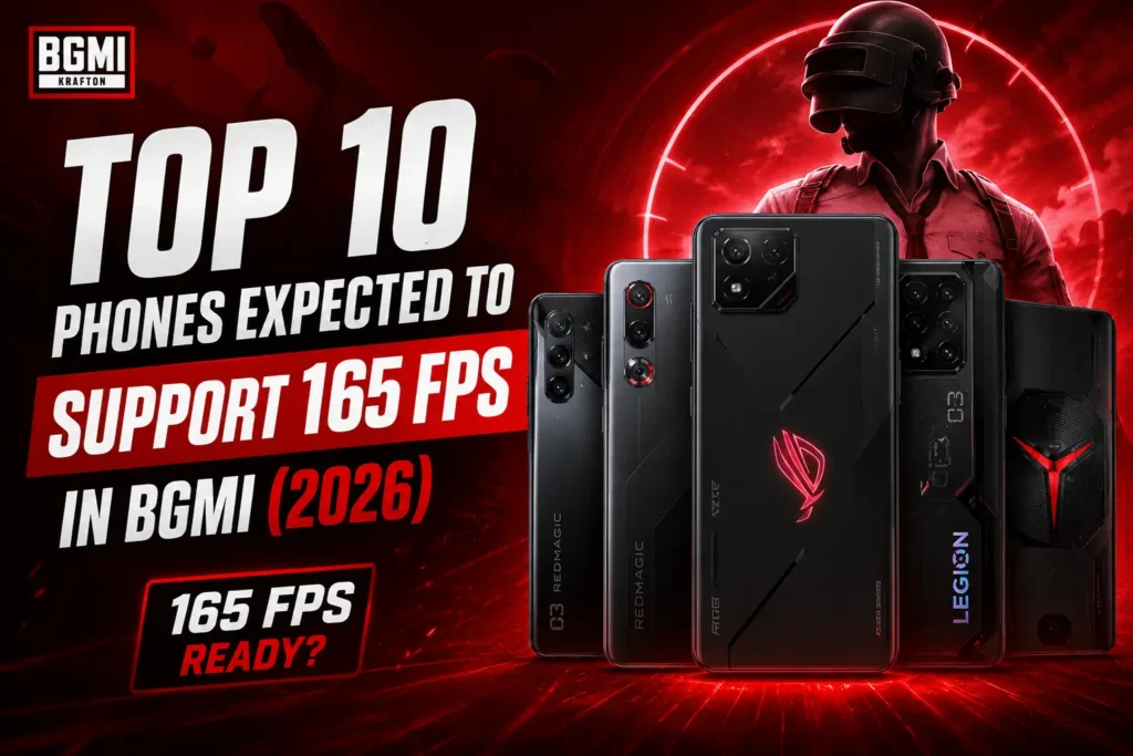 Best gaming phones for BGMI 165 FPS featuring ASUS ROG gaming smartphones