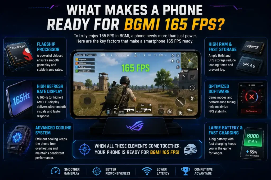 Gaming smartphone with flagship processor, 165Hz display, and advanced cooling for BGMI