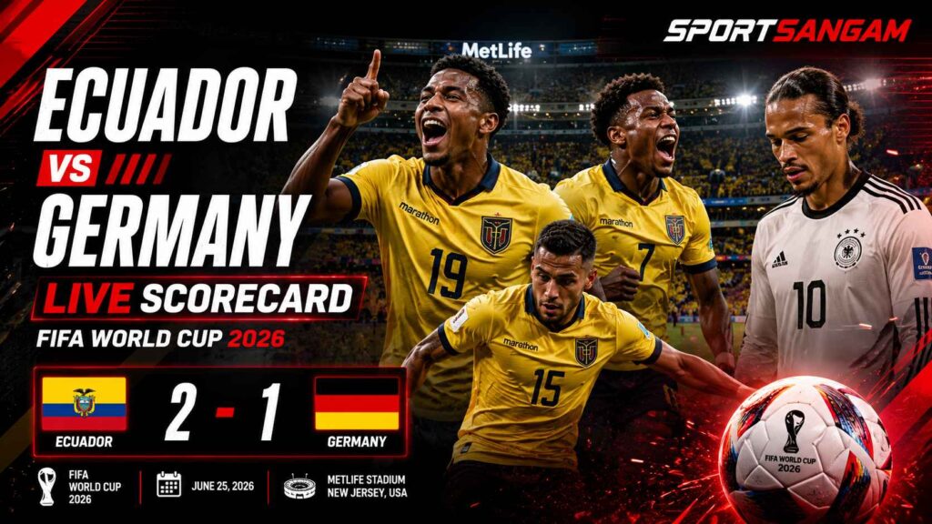 Ecuador vs Germany Live Scorecard
