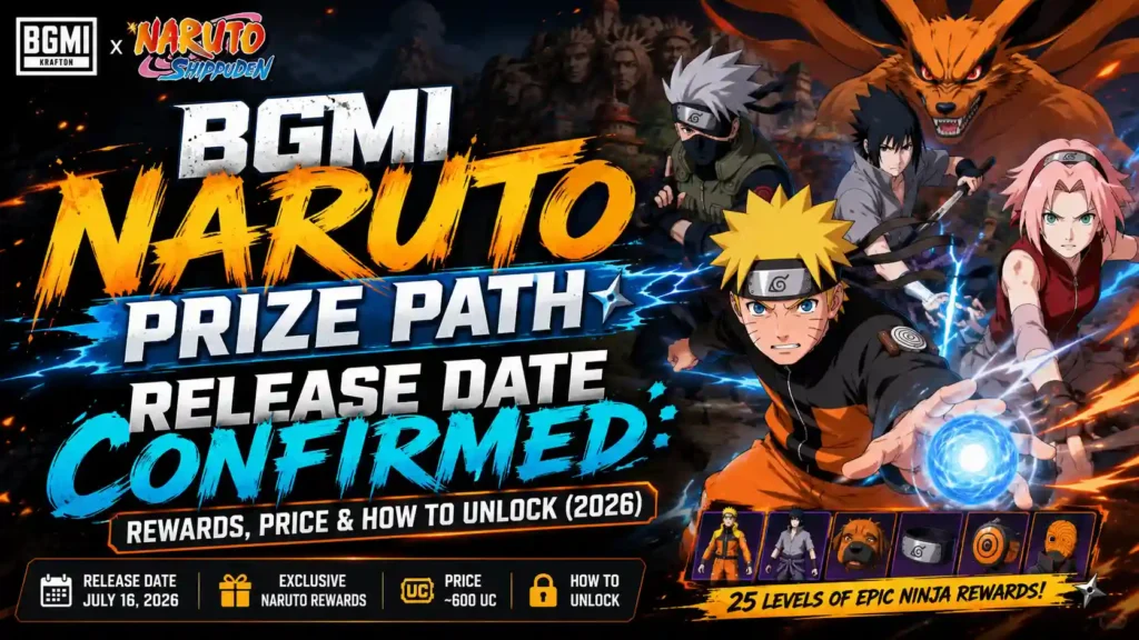 BGMI Naruto Prize Path Release Date Confirmed