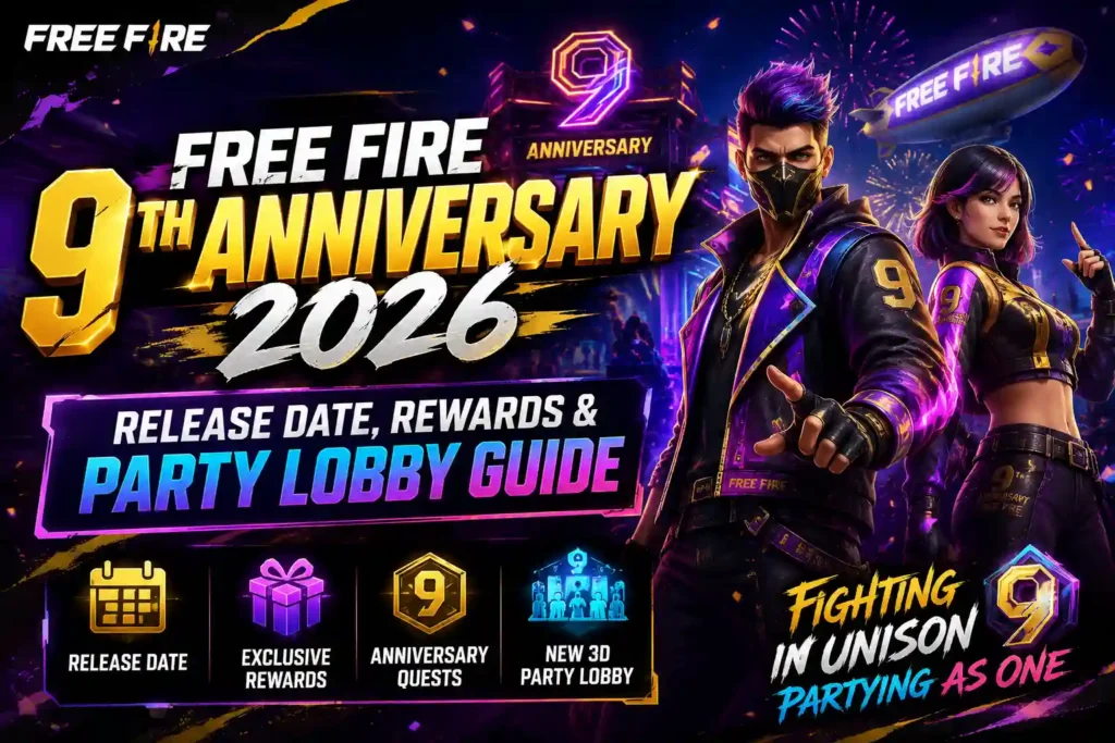 Free Fire 9th Anniversary 2026