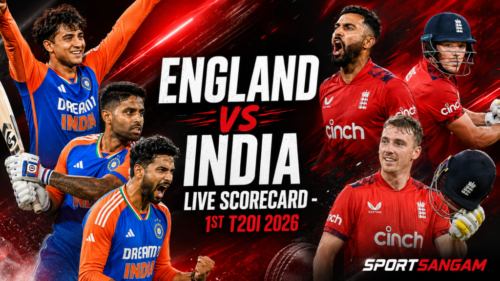 England vs India Live Scorecard today