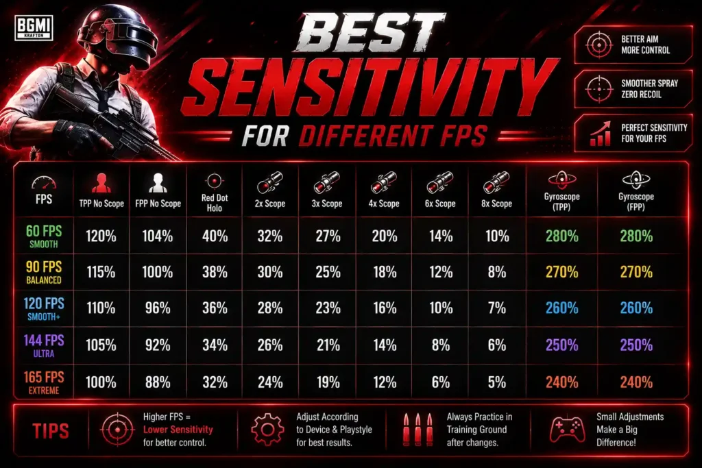 Best Sensitivity for Different FPS