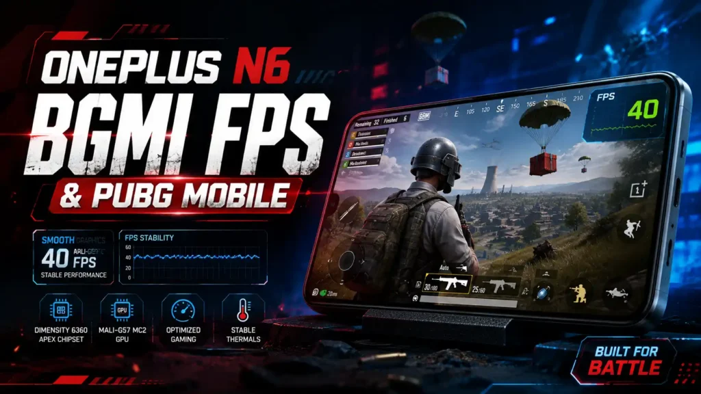 OnePlus N6 BGMI FPS & PUBG Mobile