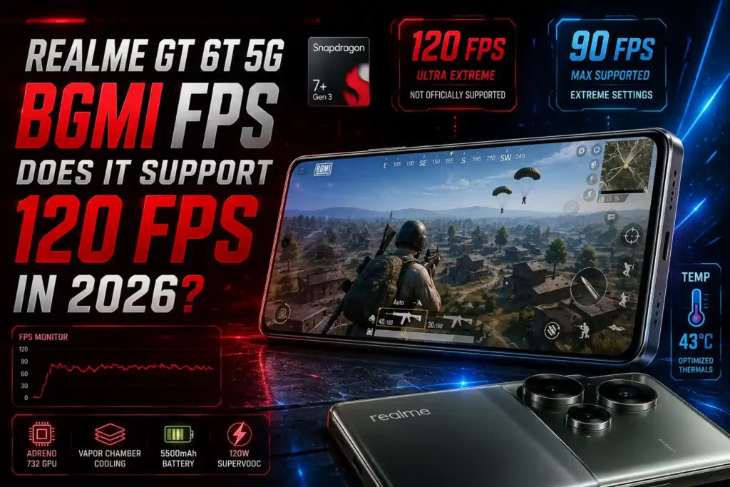 Realme GT 6T 5G BGMI FPS: Does It Support 120 FPS in 2026?