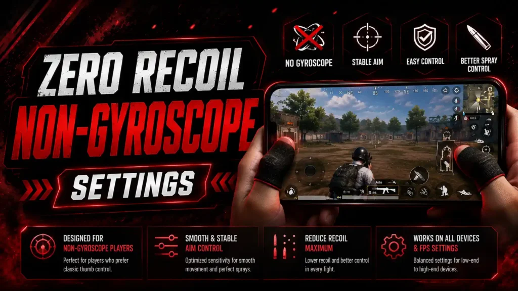 Zero Recoil Non-Gyroscope Settings